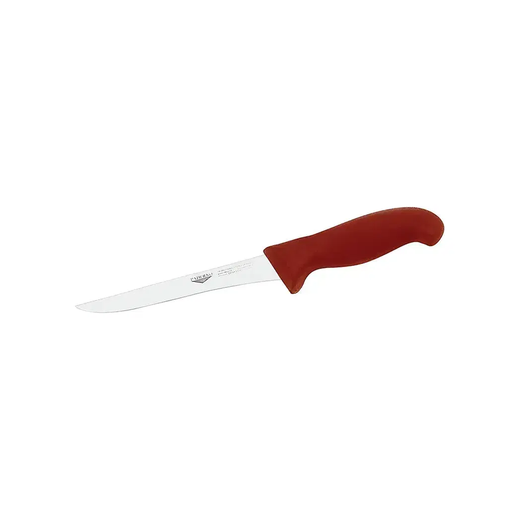 Paderno, Boning Knife, 16 cm Blade, Stainless Steel, Red Handle