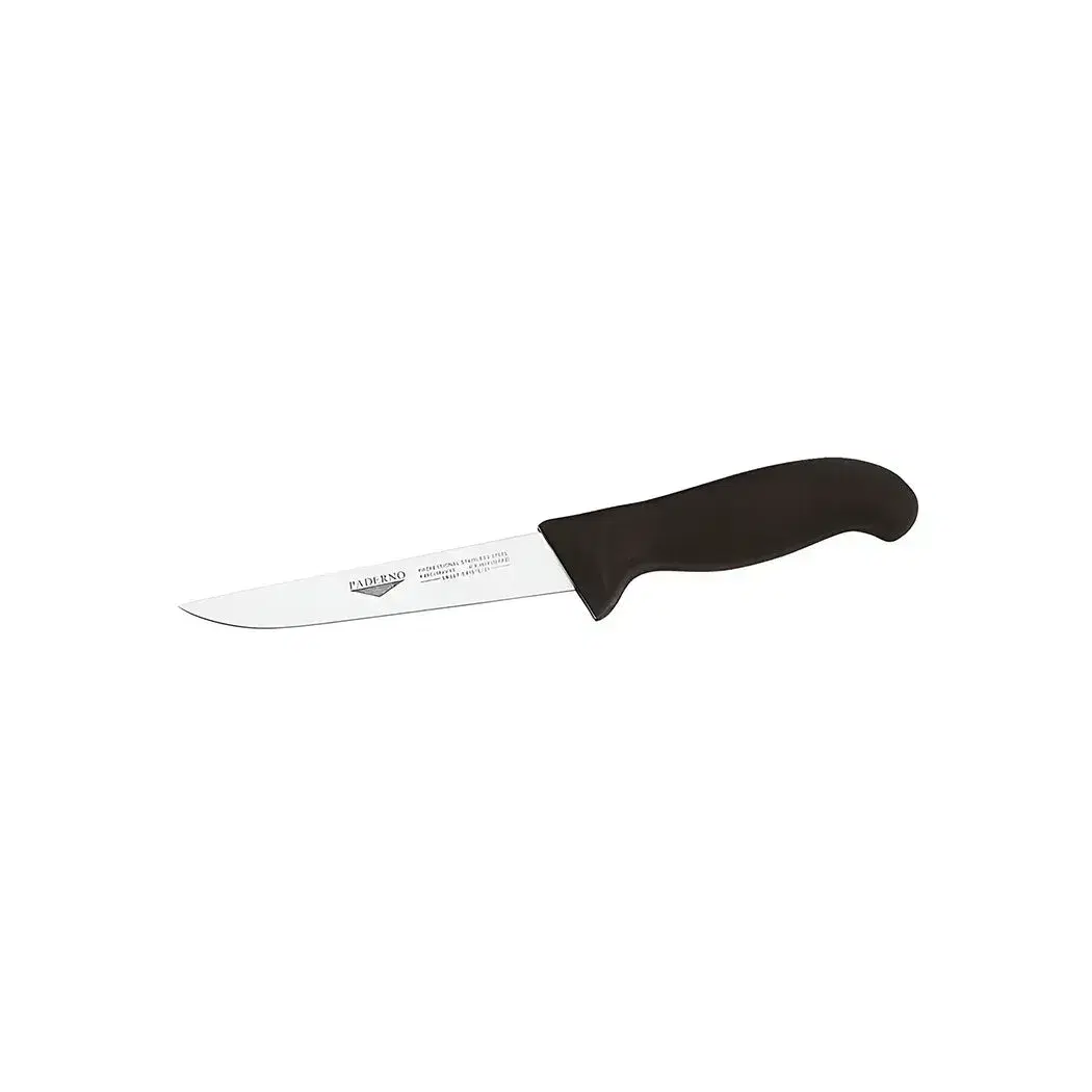 Paderno, Boning Knife, 18 cm Blade, Black Handle, Stainless Steel