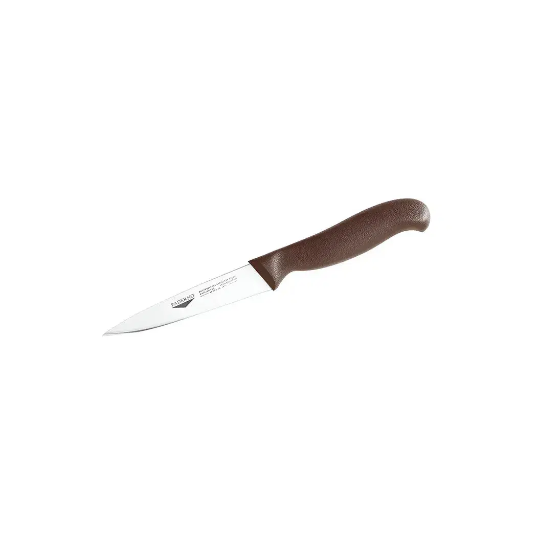 Paderno, Paring Knife, 11 cm Blade, Brown Handle