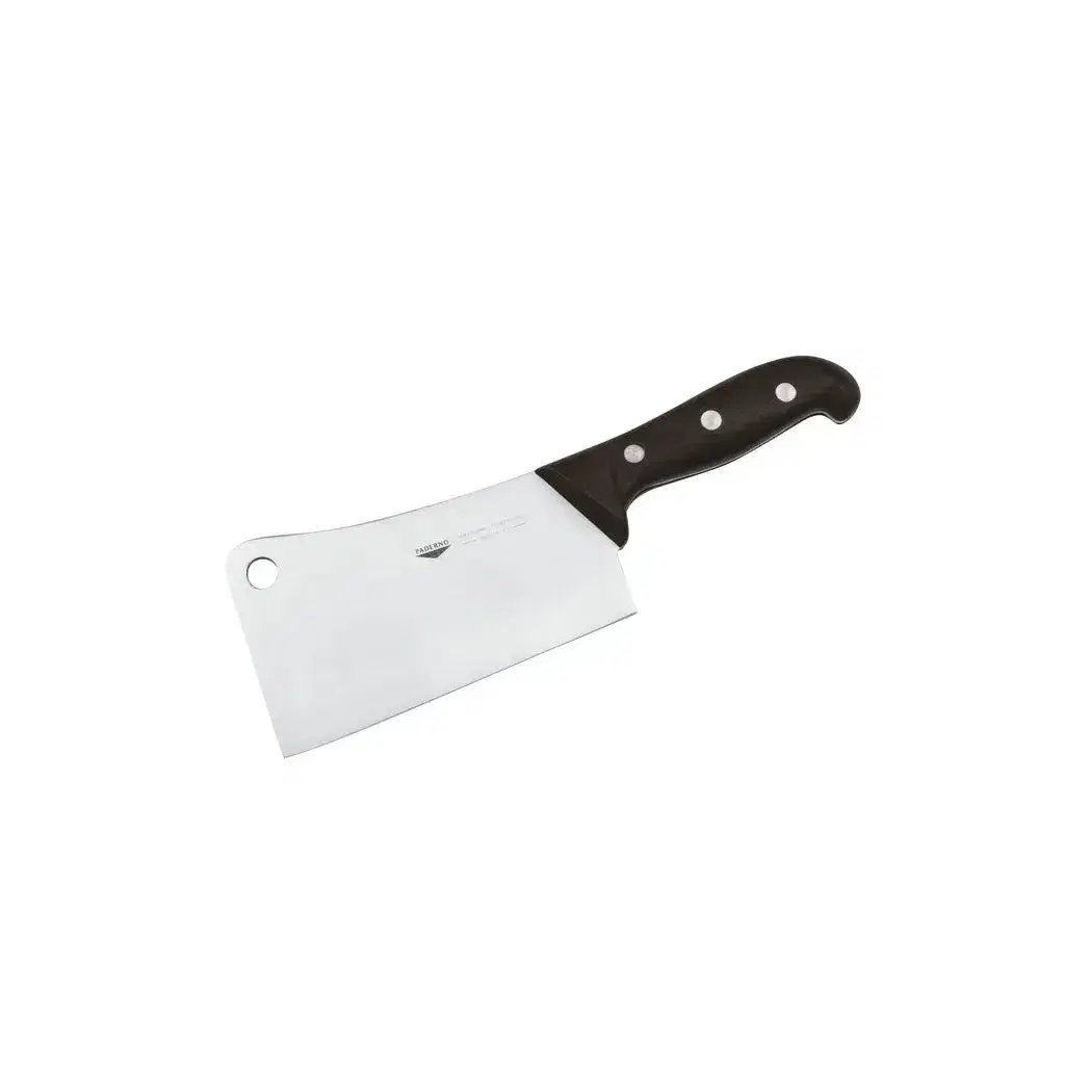 Paderno, Meat Cleaver, 22 cm Blade, Black Handle