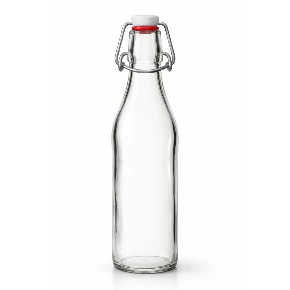 Wundermaxx, Glass Bottle, 500 ml Capacity, Leak Proof, Silicone Lid