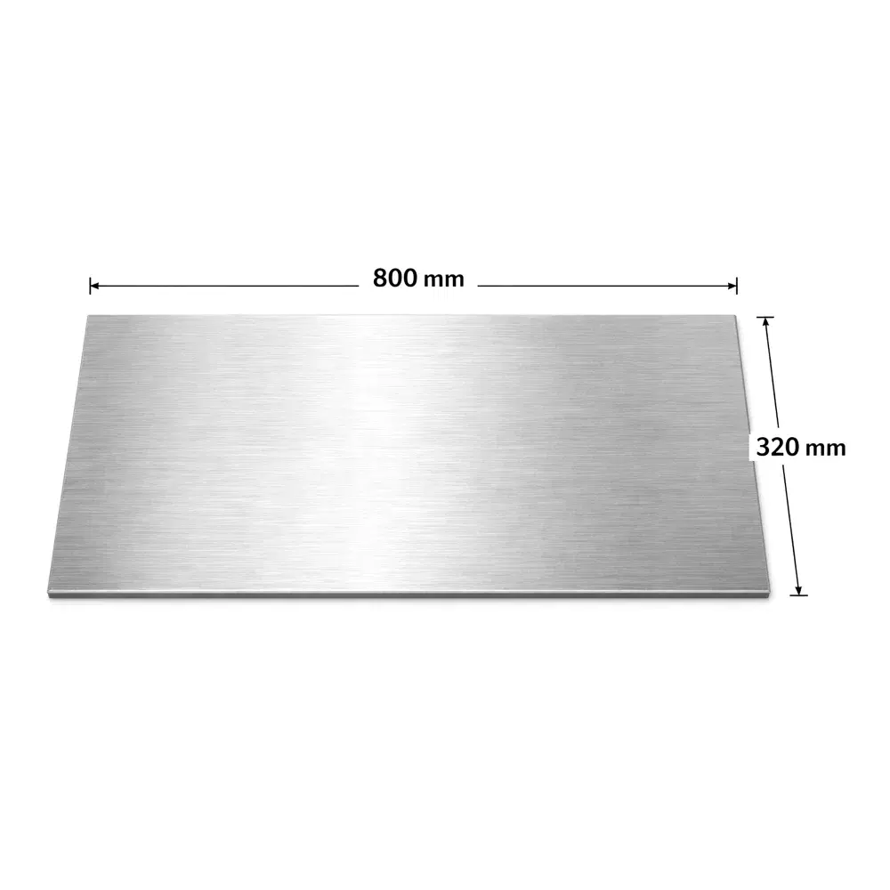 Wall Cladding AISI 304 Stainless Steel Brushed Finish 80 × 32 cm (L × W)