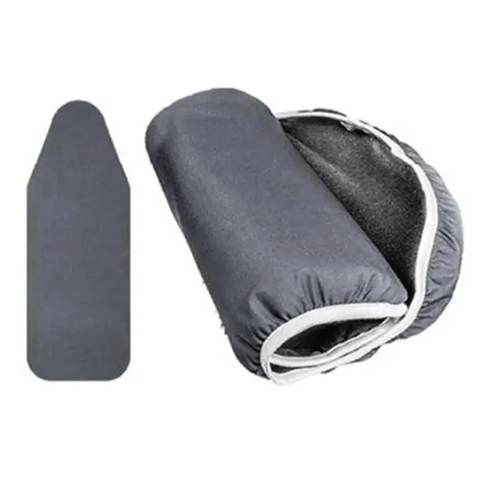 Roomwell Classic Iron Board Cover, Velcro Straps,  Fit to L 91.5 x W 30.5 cm cm Non-Slip Fit, Black