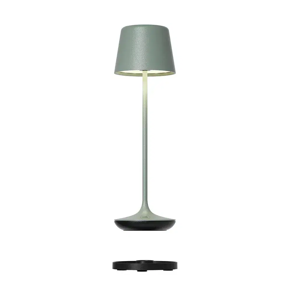 Leonardo, Table Lamp, 25 cm Height, Olive Green