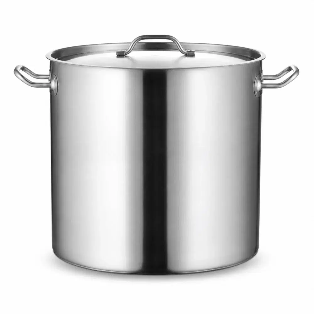 Stock Pot D30cm x H30cm - 21.2L with Lid Stainless Steel