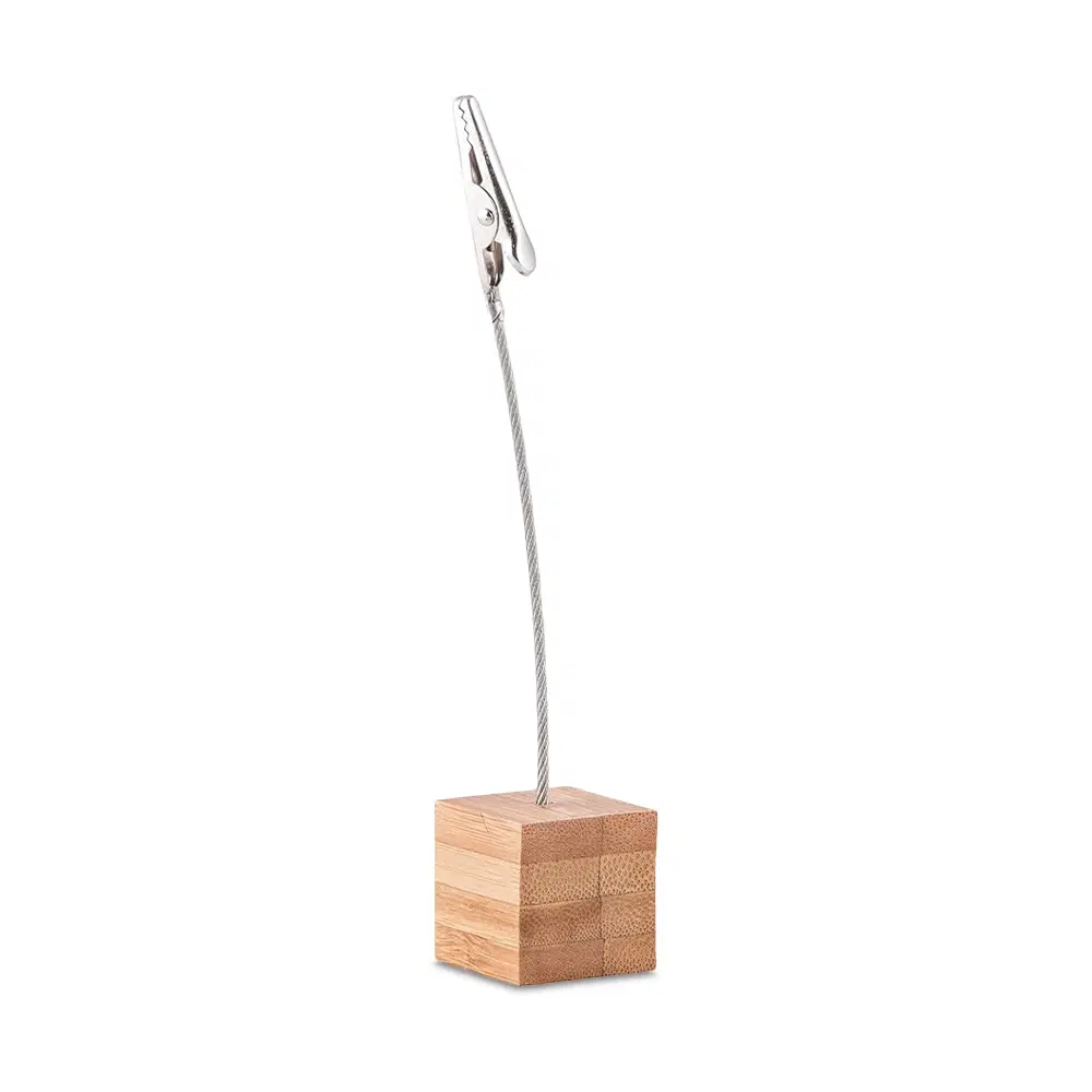 Tablecraft, Sign Holder, 12 cm Height, Bamboo Metal Clip