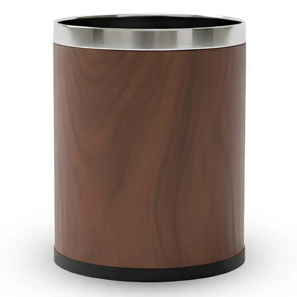 Roomwell, Guest Room Waste Bin, 10L, Round,  Brown
