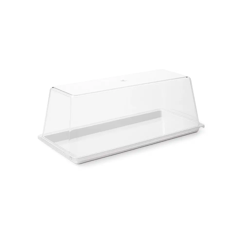 Tribeca, Rectangular Plate Cover, Polycarbonate, Clear, 14 cm Length