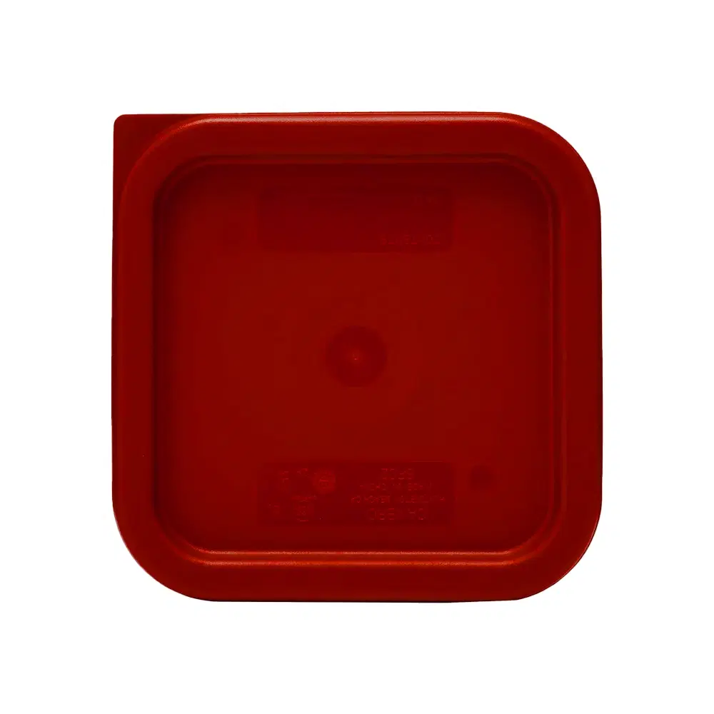 Platinum Frost Series, Storage Container, Red Lid, 2 QT & 4 QT Capacity