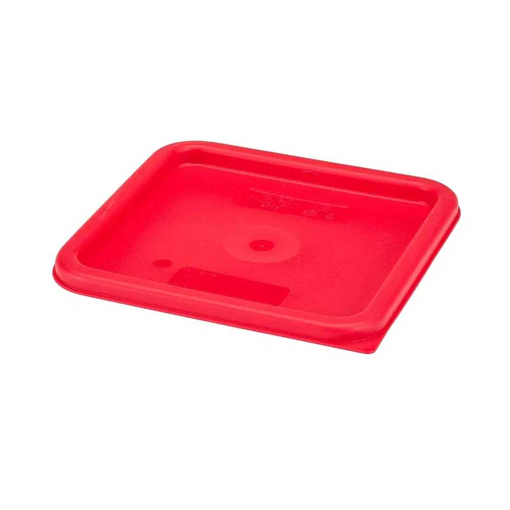 Cambro, Camsquares Container Lid, 29cm, Polyethylene, Red